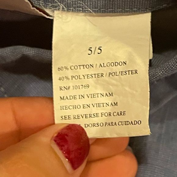 Good Lad Boys Button Up Shirt Collared Long Sleeve Blue Size 5 - Picture 3 of 3